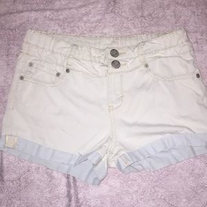 Light Blue double button shorts